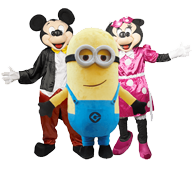 Adorable Themed Kids Costume Character Rentals in Newport